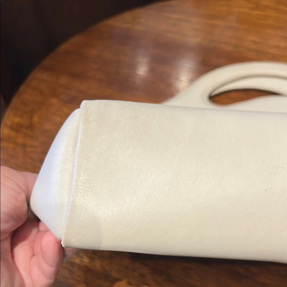 RARE Gucci Cream GG Supreme Leather and Canvas Tote  STUNNING - Picture 7 of 13